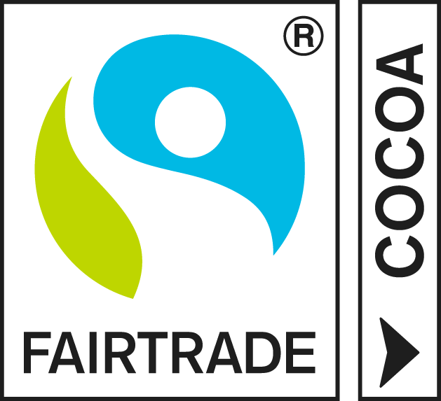 Wszystkie czekolady i praliny marki J.D. Gross posiadają certyfikat Fairtrade.