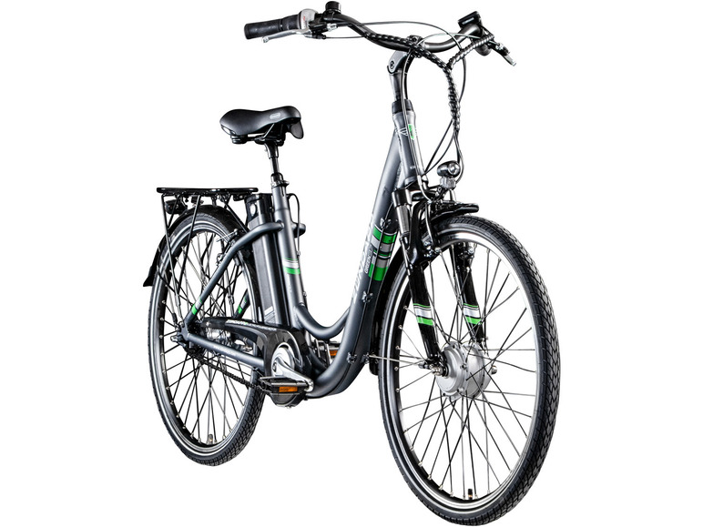 Pełny ekran: Zündapp Rower elektryczny miejski damski Green 3.7 E-Bike 700c, antracytowy - zdjęcie 4