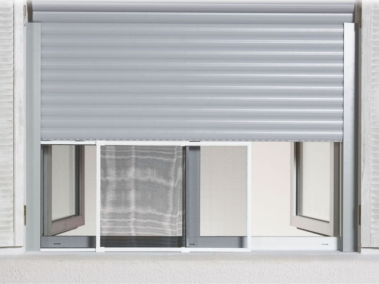 Pełny ekran: Przesuwane okno aluminiowe chroniące przed owadami, moskitiera, 50 x 70-130 cm - zdjęcie 1