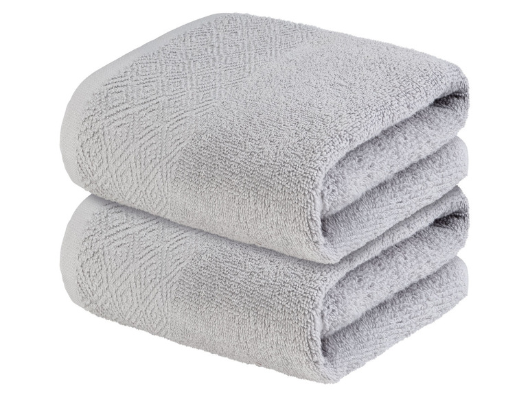 Pełny ekran: Livarno Home Ręczniki z frotté, 50 x 100 cm, 2 sztuki - zdjęcie 8