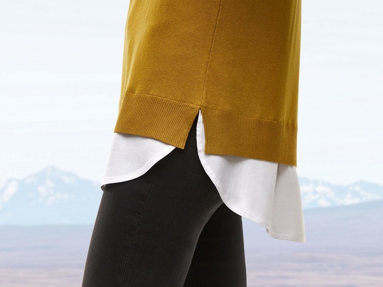 Pełny ekran: esmara® Sweter damski z koszulowym brzegiem - zdjęcie 8