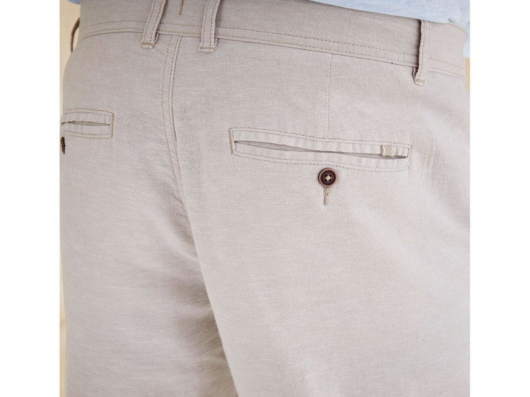 Pełny ekran: LIVERGY® Spodnie męskie bawełniano-lniane, 1 para - zdjęcie 7