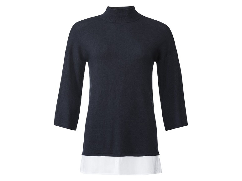 Pełny ekran: esmara® Sweter damski z koszulowym brzegiem - zdjęcie 2