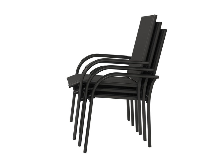 Pełny ekran: florabest Krzesło ogrodowe sztaplowane aluminium - zdjęcie 2