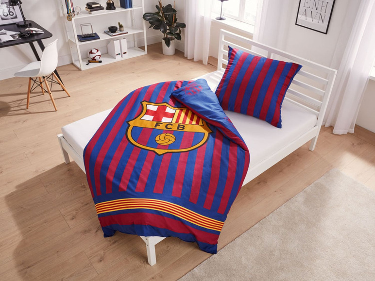 Pełny ekran: Pościel z bawełny renforcé FC Barcelona 140 x 200 cm, 1 komplet - zdjęcie 3