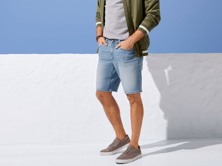 Pełny ekran: LIVERGY® Bermudy jeansowe męskie z bawełną, 1 para - zdjęcie 7