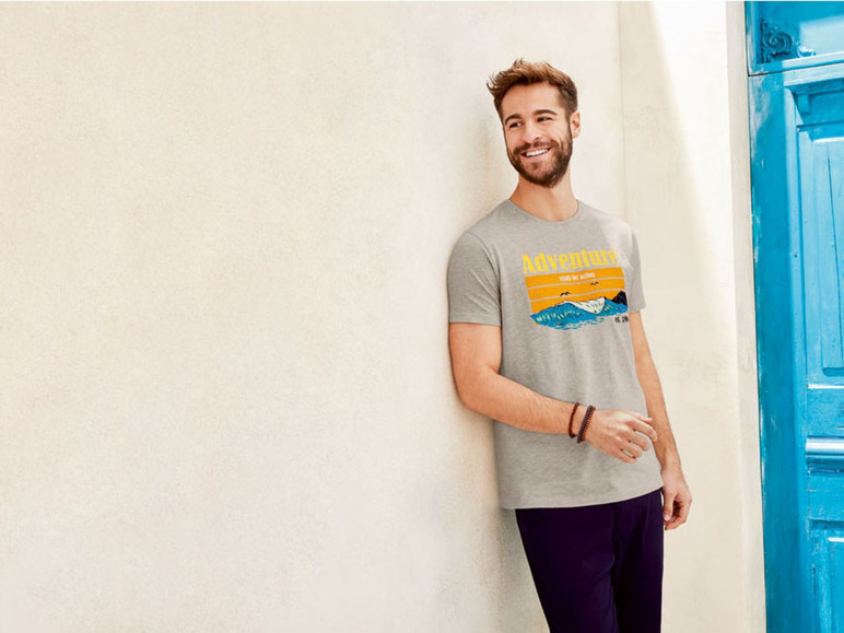 Pełny ekran: LIVERGY® T-shirt męski z bawełny, 1 sztuka - zdjęcie 8