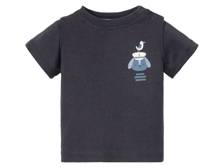 Pełny ekran: lupilu® T-shirt niemowlęcy z biobawełny, 2 sztuki - zdjęcie 7