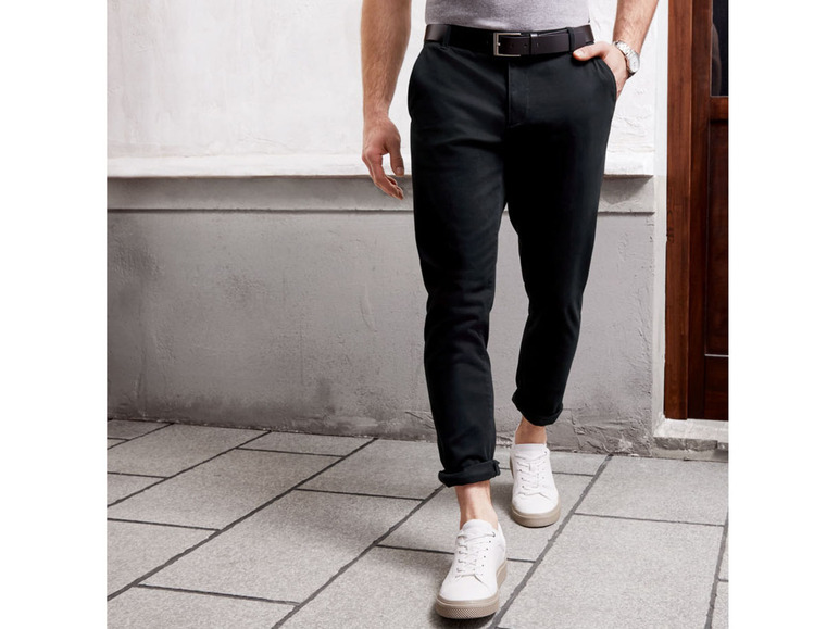 Pełny ekran: LIVERGY® Spodnie chino męskie z bawełną, 1 para - zdjęcie 9