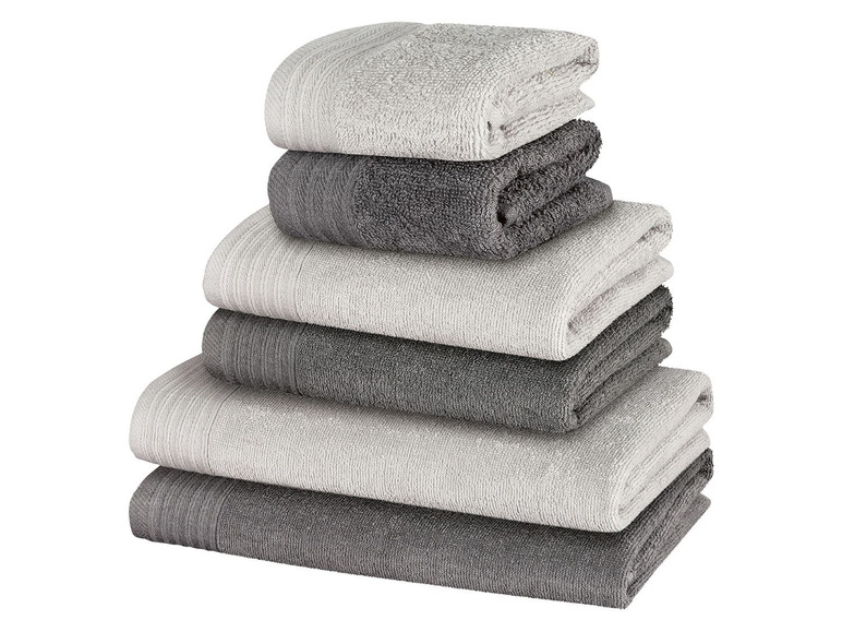 Pełny ekran: miomare Zestaw ręczników z frotté, 6 sztuk - zdjęcie 2