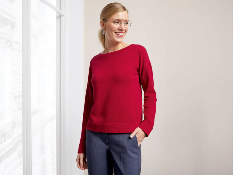 Pełny ekran: esmara® Sweter damski z bawełny, 1 sztuka - zdjęcie 2