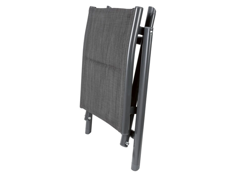 Pełny ekran: florabest Taboret stołek składany aluminium tapicerowany antracyt, 1 sztuka - zdjęcie 2