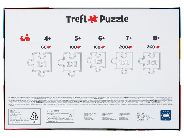 Pełny ekran: Trefl Puzzle 9 w 1, 1 zestaw - zdjęcie 3