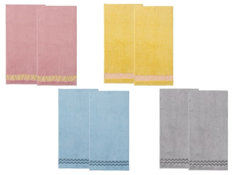 Pełny ekran: miomare Ręcznik z frotte 50 x 100 cm, 2 sztuki - zdjęcie 1