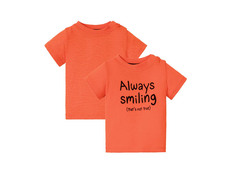 Pełny ekran: lupilu® T-shirt niemowlęcy z biobawełny, 2 sztuki - zdjęcie 14