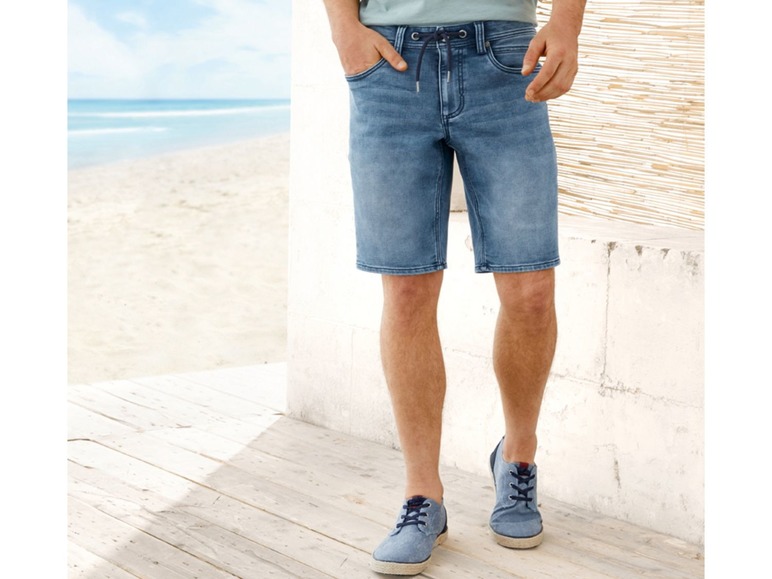 Pełny ekran: LIVERGY® Bermudy męskie jeansowe, 1 para - zdjęcie 3