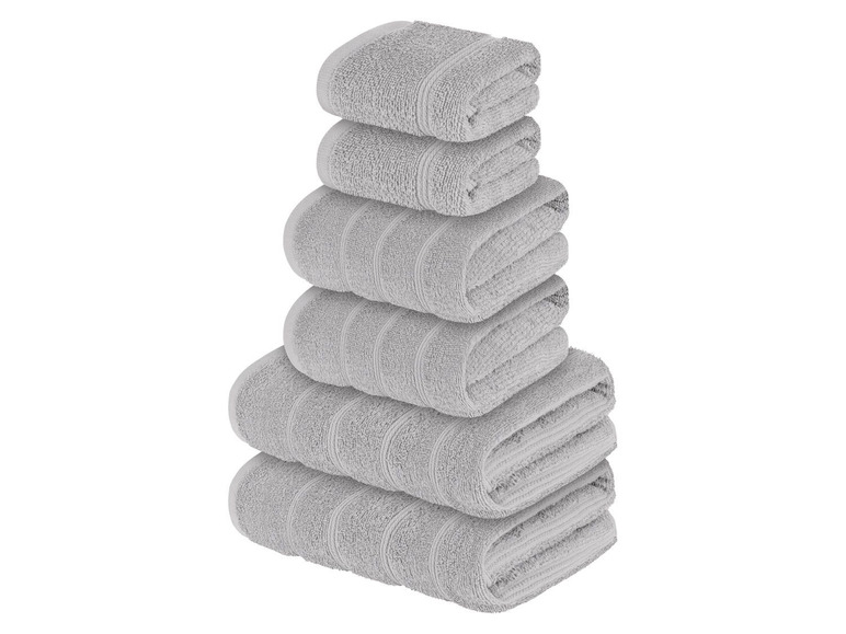 Pełny ekran: LIVARNO home Zestaw ręczników frotté, 6 elementów - zdjęcie 7