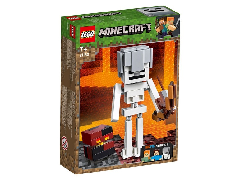 Pełny ekran: Lego Minecraft 21150 BigFig - szkielet z kostką magmy - zdjęcie 1