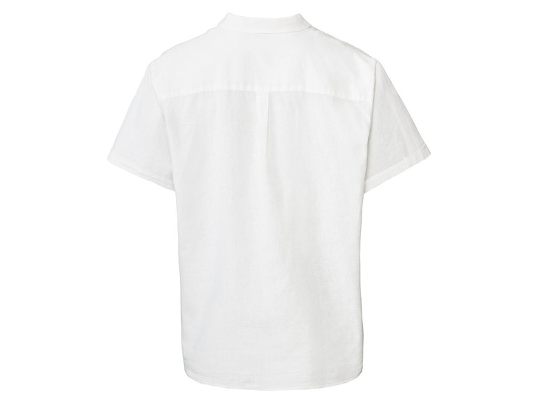Pełny ekran: LIVERGY® Koszula męska z krótkim rękawem z lnem XXL, 1 sztuka - zdjęcie 4