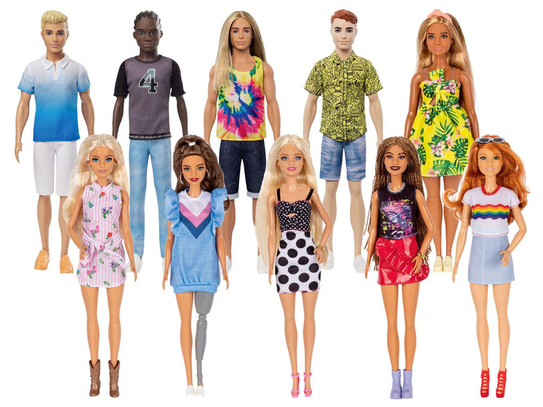 Pełny ekran: Barbie & Ken Fashionistas, stylowy, 1 sztuka - zdjęcie 1