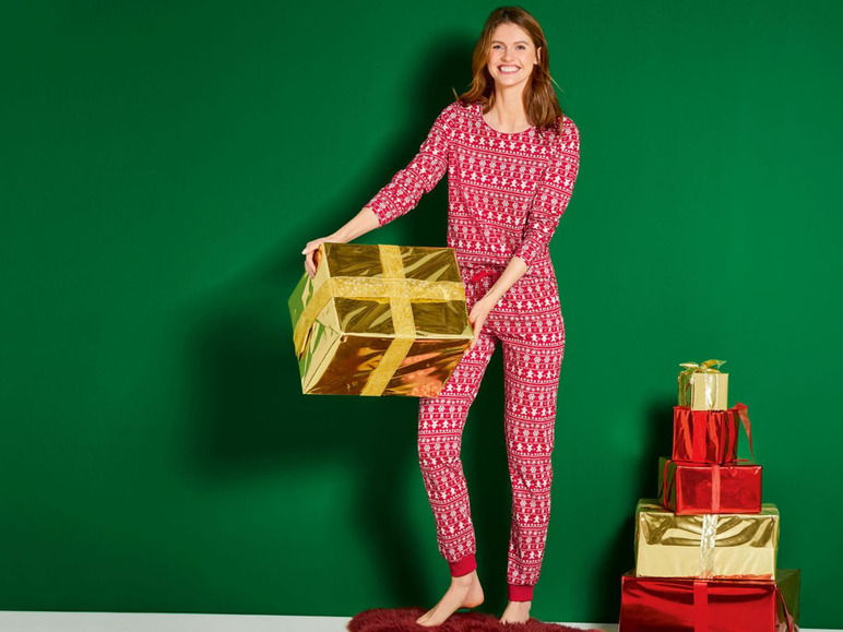 Pełny ekran: esmara® Piżama damska ze świątecznym motywem, 1 komplet - zdjęcie 3