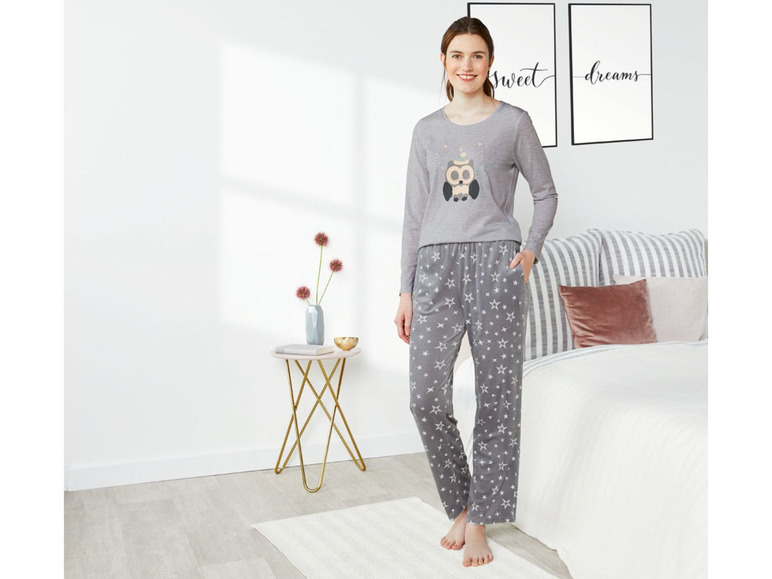 Pełny ekran: esmara® Piżama damska ze spodniami z weluru, 1 komplet - zdjęcie 9
