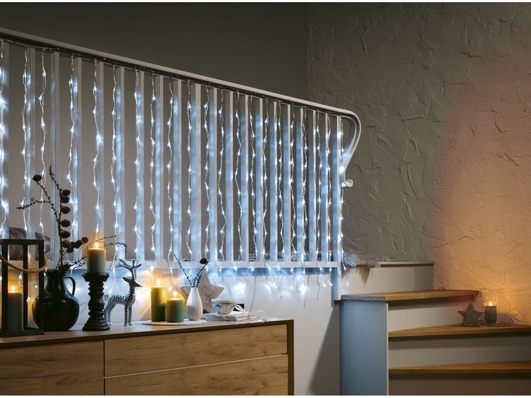 Pełny ekran: Melinera Kurtyna świetlna 220 diod LED 2 x 1 m - zdjęcie 4