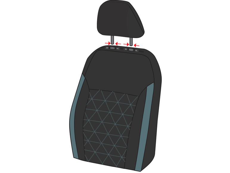 Pełny ekran: ULTIMATE SPEED Pokrowce ochronne na fotele samochodowe - zdjęcie 9