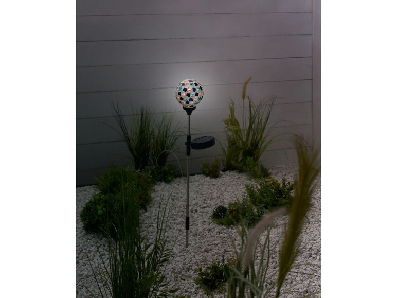 Pełny ekran: Melinera Solarna lampa ogrodowa kula LED Ø 9 cm, 1 sztuka - zdjęcie 7