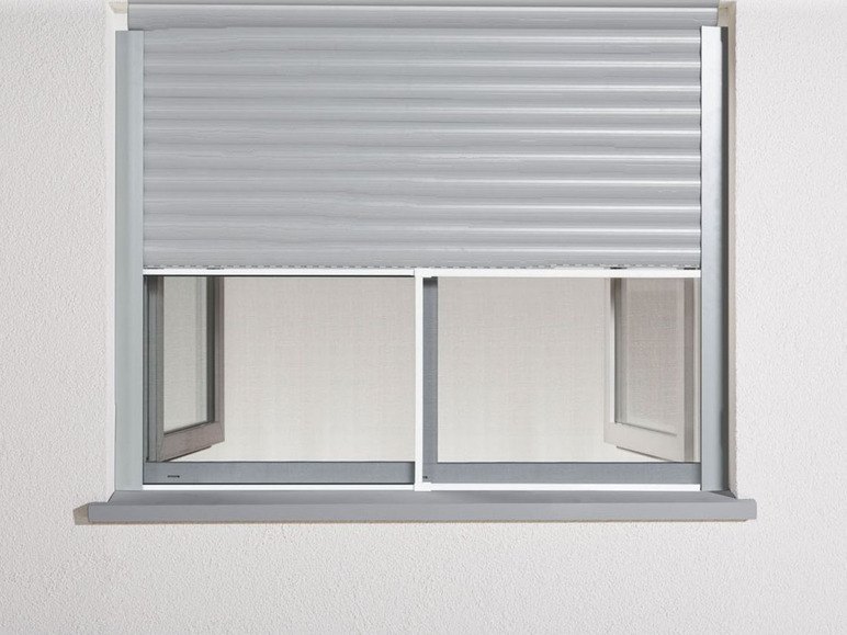 Pełny ekran: Przesuwane okno aluminiowe chroniące przed owadami, moskitiera, 50 x 70-130 cm - zdjęcie 2