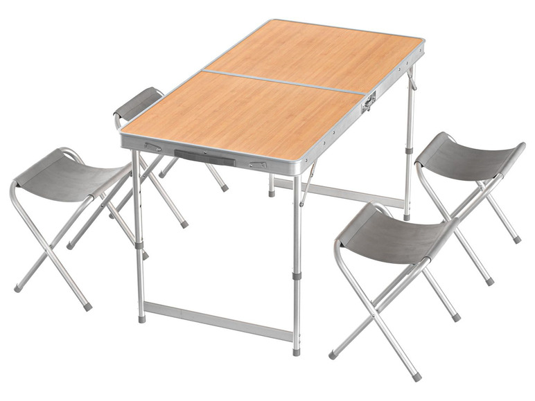 Pełny ekran: crivit Zestaw mebli składanych - stół i 4 stołki - zdjęcie 1