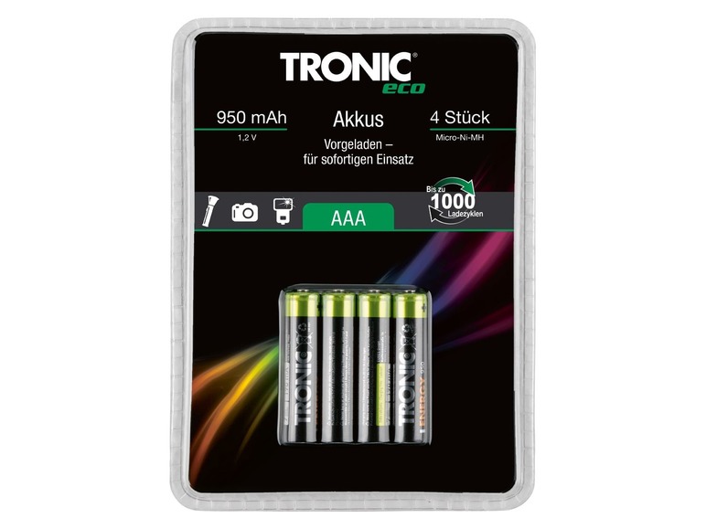 Pełny ekran: TRONIC® Akumulatorki Ni-MH 'Ready 2 Use', 4 sztuki - zdjęcie 3