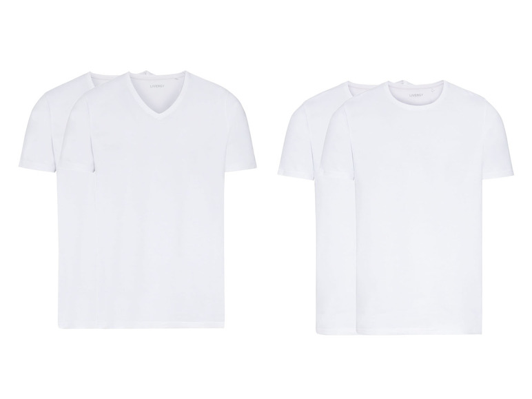Pełny ekran: LIVERGY® T-shirt męski z bawełną, 2 sztuki - zdjęcie 1