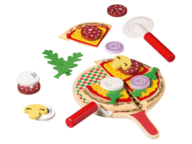 Pełny ekran: Playtive Zabawkowy zestaw jedzenia - pizza, 35 elementów - zdjęcie 2