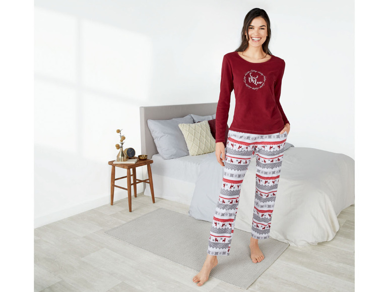Pełny ekran: esmara® Piżama damska z polaru (bluzka + spodnie), 1 komplet - zdjęcie 10