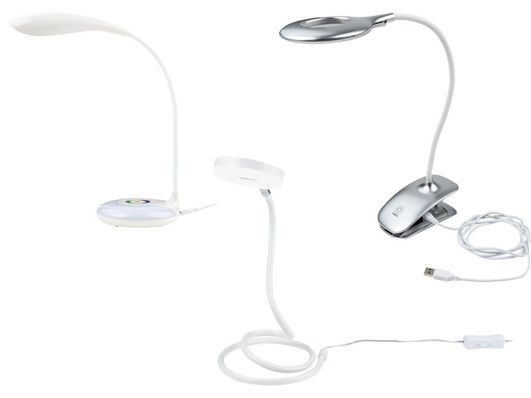 Pełny ekran: LIVARNO LUX Lampa stołowa LED lub lampa akumulatorowa LED z zaciskiem - zdjęcie 1