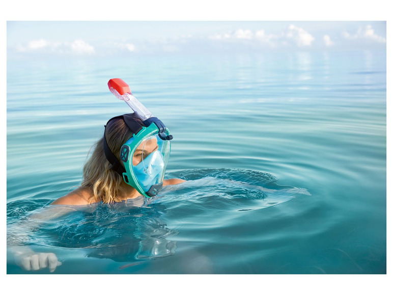 Pełny ekran: crivit Maska do snorkelingu pełnotwarzowa z fajką - zdjęcie 2