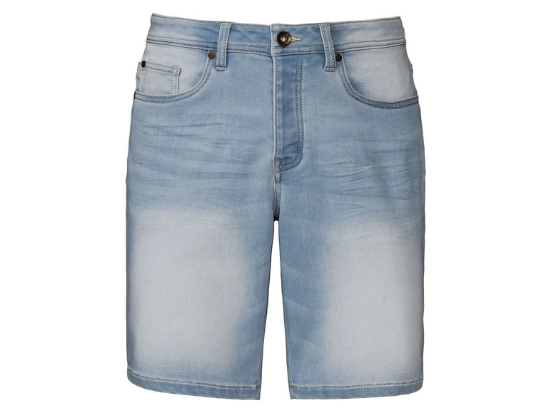 Pełny ekran: LIVERGY® Szorty męskie o wyglądzie jeansów, 1 para - zdjęcie 1