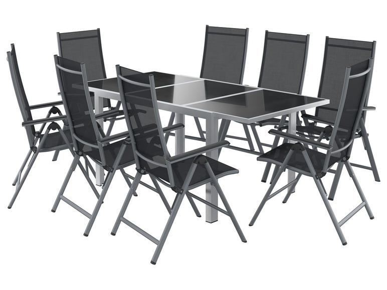 Pełny ekran: florabest Aluminiowy stół ogrodowy rozkładany szary 120-180 x 89 x 75 cm - zdjęcie 6