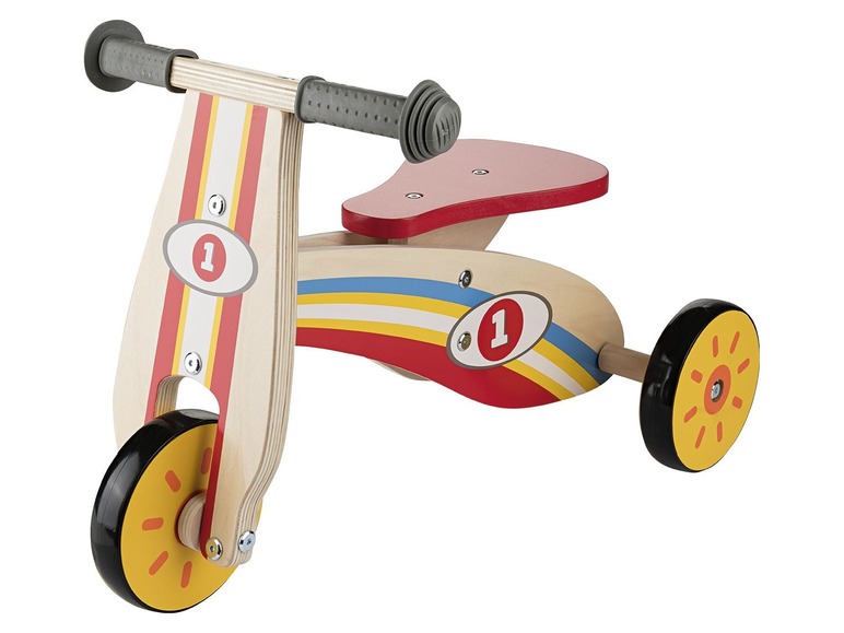 Pełny ekran: Playtive JUNIOR Drewniany rowerek biegowy lub koń na biegunach lub pchacz - zdjęcie 2