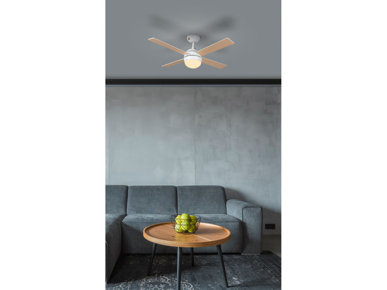 Pełny ekran: LIVARNO LUX Lampa sufitowa LED z wentylatorem i pilotem - zdjęcie 2