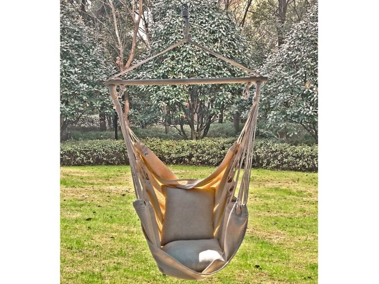 Pełny ekran: Garden Pleasure Fotel hamakowy TOBAGO z 2 poduszkami, 1 sztuka - zdjęcie 7
