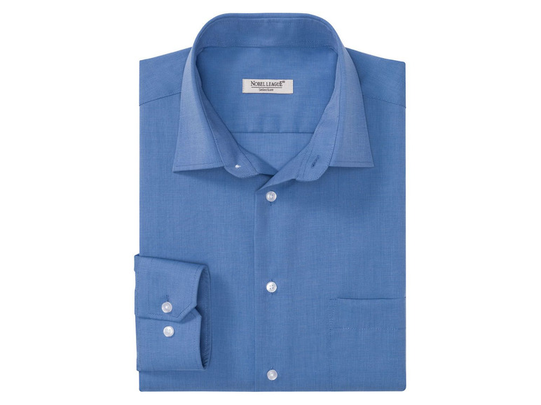 Pełny ekran: NOBEL LEAGUE® Koszula biznesowa męska niebieska - zdjęcie 3