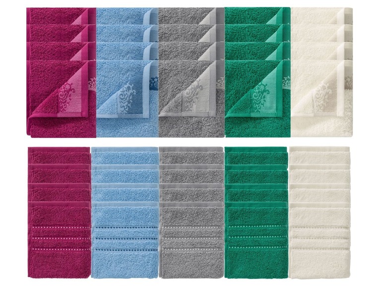 Pełny ekran: miomare Ręczniki 30 x 50 cm, 4 sztuki - zdjęcie 12