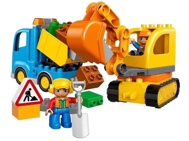 Pełny ekran: LEGO® DUPLO® 10812 Ciężarówka i koparka gąsienicowa - zdjęcie 3