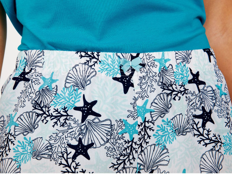 Pełny ekran: esmara® Piżama damska z bawełny i wiskozy (t-shirt + szorty), 1 sztuka - zdjęcie 9
