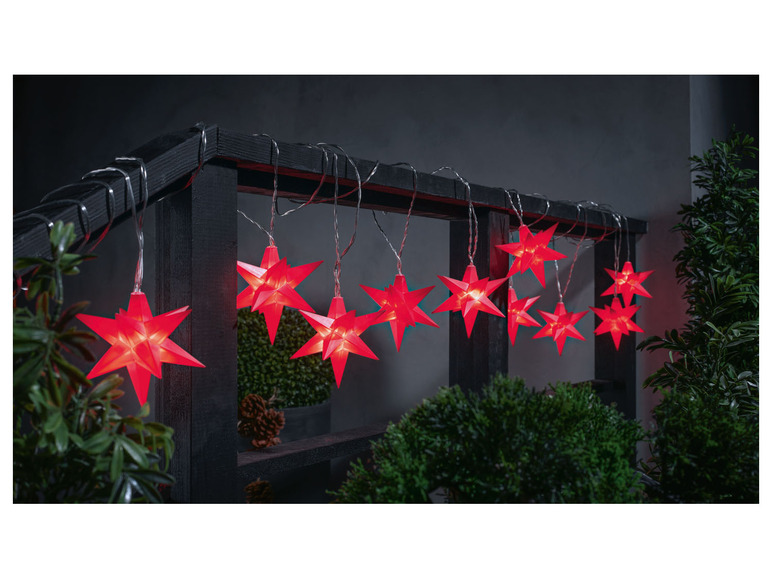 Pełny ekran: LIVARNO home Girlanda świetlna LED ze świecącymi gwiazdami 3D - zdjęcie 3