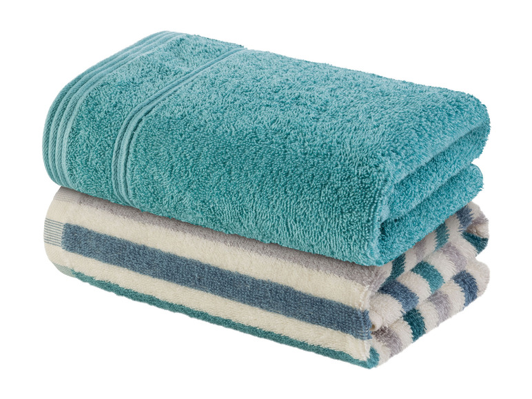 Pełny ekran: LIVARNO HOME Ręcznik frotte 50 x 90 cm, 2 sztuki - zdjęcie 2