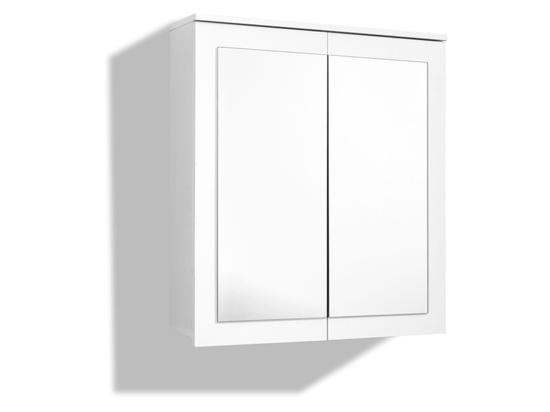 Pełny ekran: LIVARNO home Szafka łazienkowa z lustrem Basel, biały - zdjęcie 9