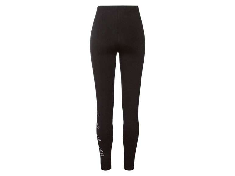 Czarne legginsy z logo Kappa.